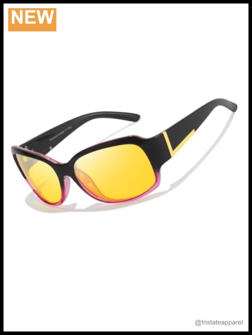 Polarized Night Vision Driving Glasses Anti-Glare Yellow Lens UV400